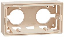 Коробка для наружнего монтажа Schneider Electric Unica New 2-м. бежевый картинка